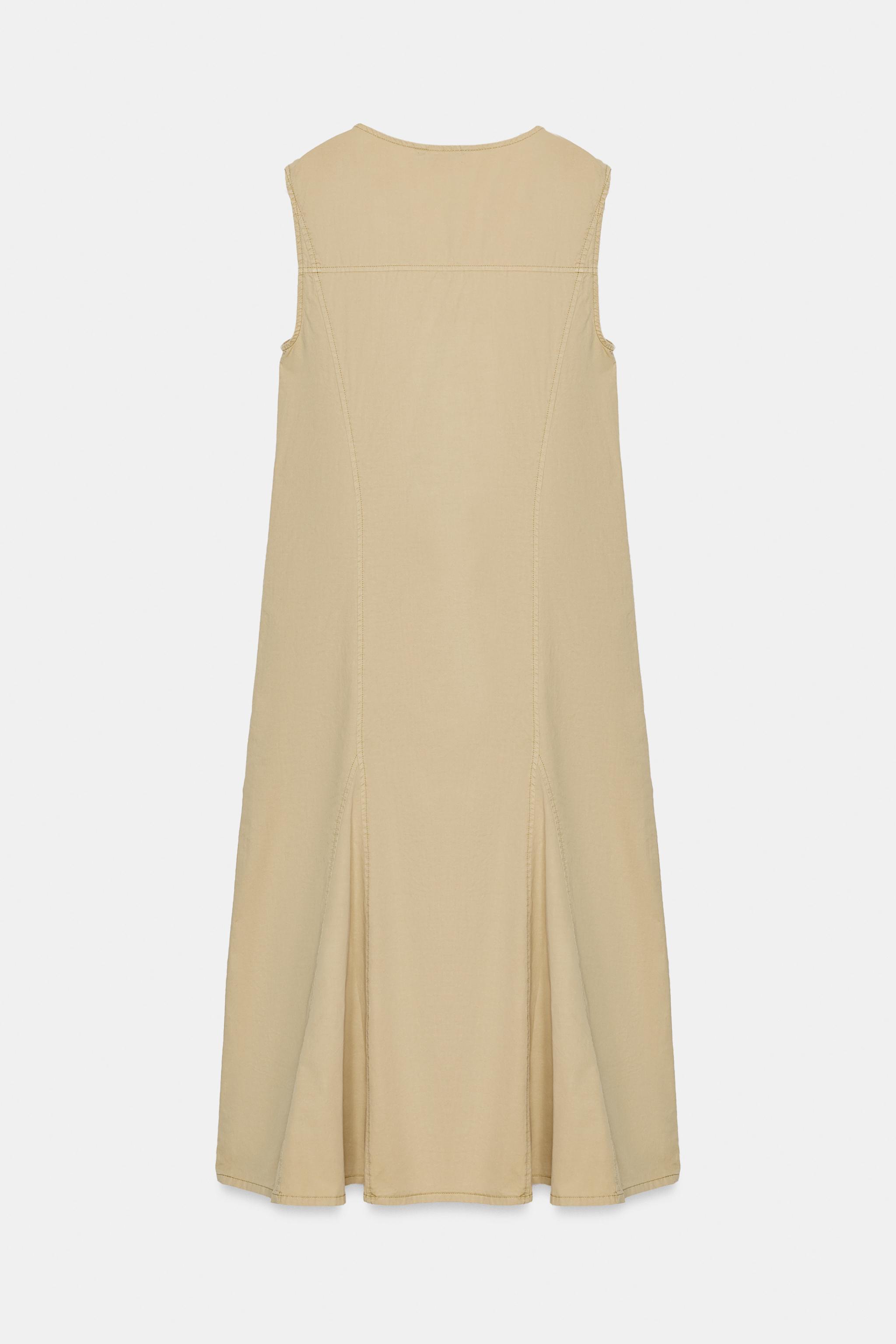 ROBE MI-LONGUE GABARDINE